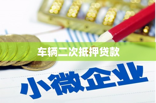 济阳车辆二次抵押贷款