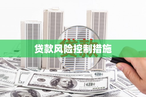 济阳贷款风险控制措施